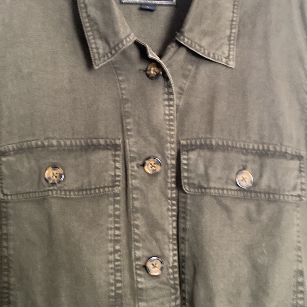 Lucky brand shacket, army green, size L - Picture 4 of 10